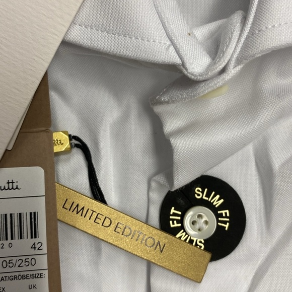 NWT. Massimo Dutti White Slim Fit Cotton Twill Shirt. Size 16,5. - Picture 14 of 14